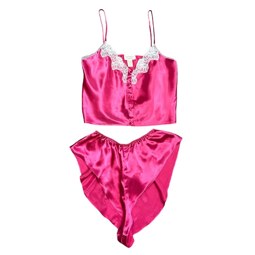 Victoria’s Secret Gold Label Pink Pajama Set Size Medium